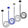4 Pieces Phone Lanyard Patch Nylon Universal Neck Crossbody Lanyard Detachable Adjustable Charm Strap Accessories