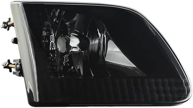 AKKON - For Pickup Truck 04 F-150 Heritage | 97-03 F150 Black Smoked Headlights+Signal Light+ Dark Red Tail Lamp