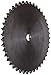 Browning 50A43 Plate Roller Chain Sprocket, Single Strand, Type A Hub, Steel, 3/4" Stocked Bore, 43 Teeth