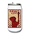 Sconosciuto Paws Unite Soviet Union Inspired Dog Poster Lattina per Bevande Termica isolata sotto Vuoto 350ml