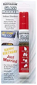 Rust-Oleum 267964 Automotive Glass Marker (Red)