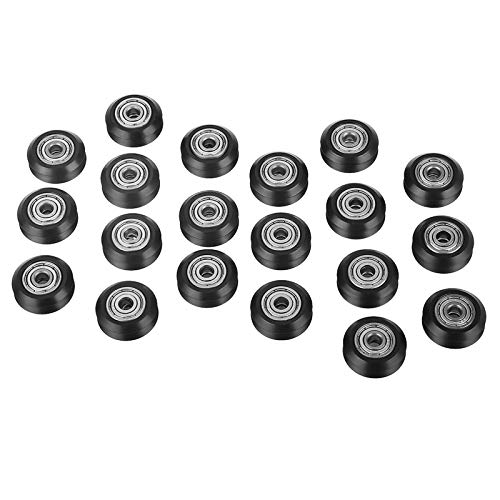 40pcs V Shape Groove Wheel 3D Printer Pulley 5mm Bore 625 Bearing Pulley Accessories for 3D Printers CNC Machines