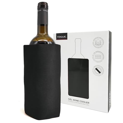 VINAK - Refrigeratore per Vino GEL | Manicotto raffreddatore per bottiglie di vino | Gel di qualità...