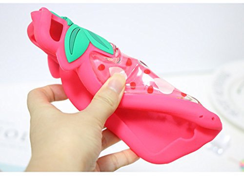 Iphone 6 Plus Case, Cute 3D Soft Feeling Silicone Cover Case For Apple Iphone 6 Plus / 6S Plus Unique Creative Phone Case For Kids Teens Girls Boys (Strawberry Red) #TOP2