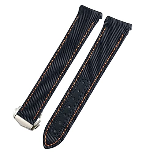 Bracelet de montre en cuir et toile anti-irritation pour boîtier 20mm AT150