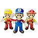 Juego De 3 Piezas De Super Marioed Bros, Policía, Bombero, Ingeniero, Figura De Juguete De Acción, 12Cm, Marionetas Coleccionables De PVC , Juguetes Modelo, Regalo De Cumpleaños para Niños