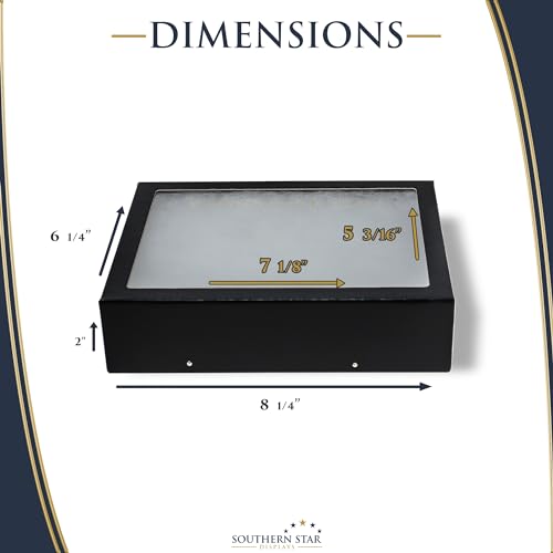 3 Pack of 8 x 6 x 2 Riker Display Cases Mounts for Collectibles, Arrowheads & Trade Shows