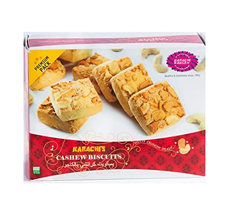 Image of Karachi Bakery Chai Biscuit, 400g & Premium Cashew Biscuit, 800 g