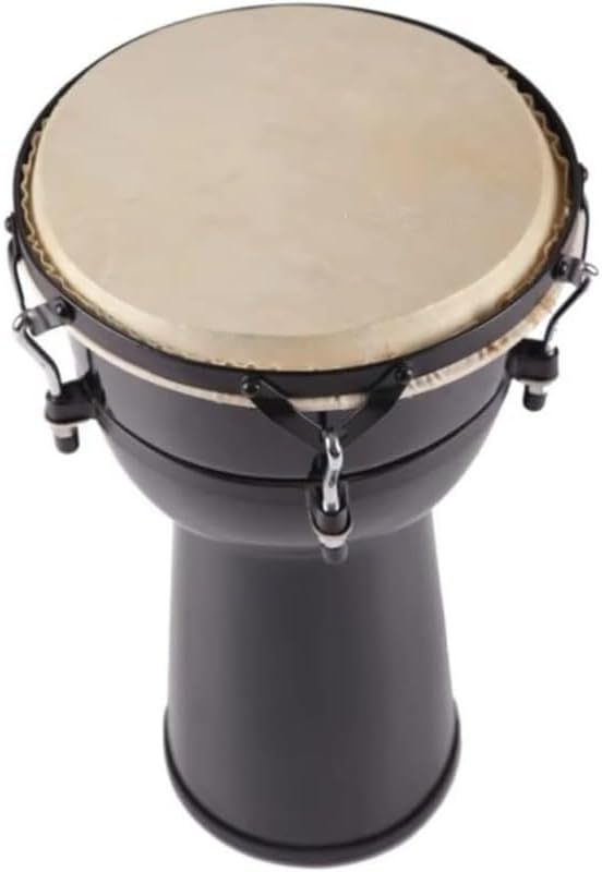African Hand Drum Fiberglass Body Wooden Splicing Design 8 10 12 Inch Percussion Instrument for Rhythm Performance Studio Recording Acoustic Session Use