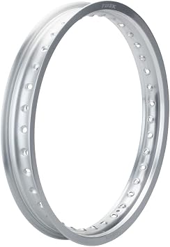 حافة تأثير الناب - فتحة خلفية 36 سلكًا، 18 x 2.15 فضية لـ KTM 450 EXC 4 أشواط 2003-2007