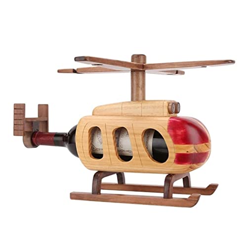 Soporte para botellas de vino de madera sólida miniatura 1