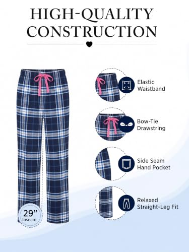 Image of Ashford & Brooks Women's Super Soft Flannel Plaid Pajama Sleep Pants