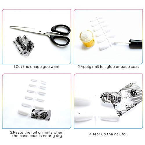 Bagvhandbagro GH-XINGKONGTIEZHI 100 Sheets Nail Foil Transfer Sticker Kit thumb #4