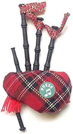 Scottish Gift - Tartan Musical Bagpipe Fridge Magnet