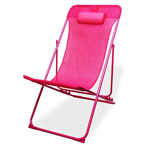 Fauteuil en forme de hamac avec 3 positions de couleur fuchsia
