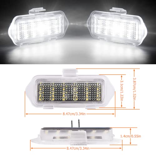 Lámparas LED para espejos laterales POPMOTORZ 2PCS 6500K miniatura 3