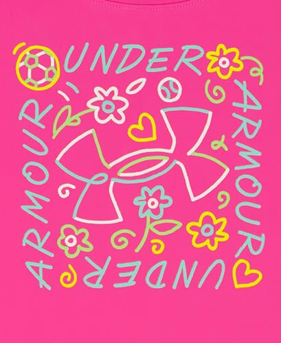 Image of Under Armour Girls' 2-piece Short Sleeve Tee and Shorts Set, Lightweight and Comfortable