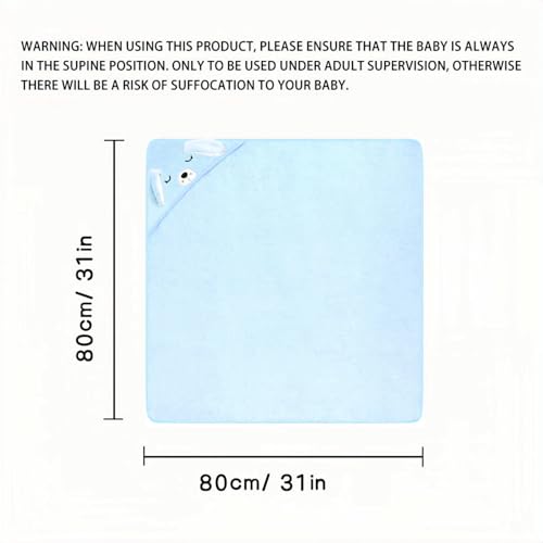 Image of Baby Hooded Towels,31 x 31 in Baby Washcloths, Infant Super Soft Baby Bath Towels with Hood for Toddlers1-3,Highly Absorbent Viscose Hooded Towel for Boys, Girls, Newborn Essentials