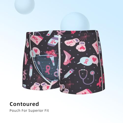 Boys' Cotton Boxer Brief Soft Underwear-Breast Cancer Awareness14