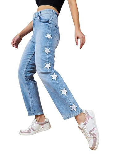 Image of Dolce Crudo Women's Slim Fit High Rise Regular Length Stretchable Denim Jeans