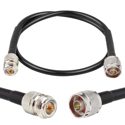 Câble N mâle vers N femelle XRDS-RF 50 Ohm KMR240 coaxial de 0,6 m