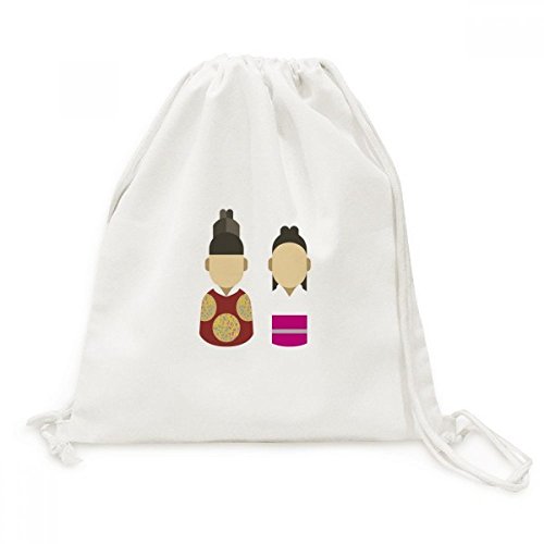 Sac cordon toile Corée traditionnelle pour exprimer votre passion de la culture asiatique