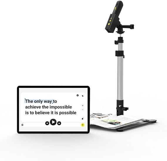 OrCam Read 3. The Ultimate Unique Solution. Handheld Reading Device. Smart Magnifier. Stationary Reader. Full AI Assistant Changes The Way of Text Interaction. Reading Anything and Anywhere
