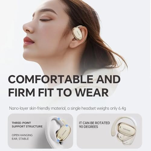 Image of True Wireless Stereo On Ear Earbuds with Environmental Noise Cancellation | Low Latency Gaming | Type-C Fast Charging | 40 Hours Long Playtime Charging Case | Bluetooth 5.4 Earbuds TWS[ Black ]