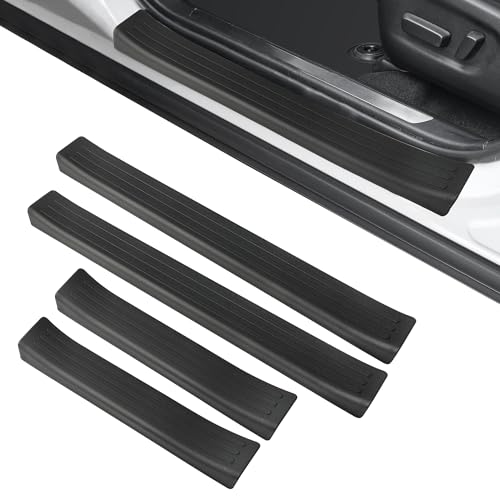Door Sill Protector, Anti-Scratch Car Door Protection Compatible with Toyota RAV4 Hybrid, RAV4 Prime, RAV4-4 Door Set, Black