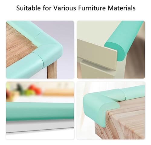 Protectores de bordes de seguridad autoadhesivos en forma de L, protectores de esquina acolchados para protección anticolisión, perfectos para la seguridad de bebés y niños en casa