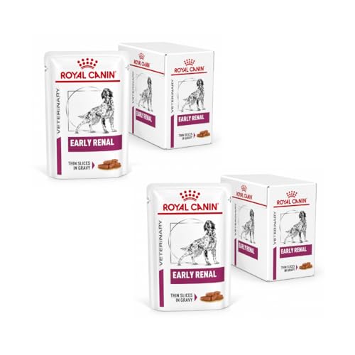 Royal Canin Veterinary Renal | Pack Double | 2 x 12 x 100 g | Aliment Complet diététique pour Chiens Adultes | pour Le Soutien de la Fonction rénale |...