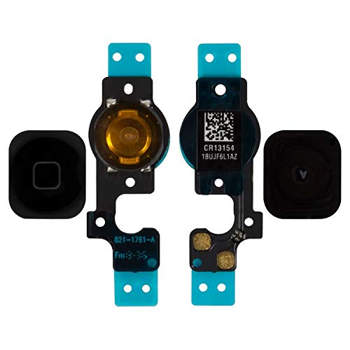 Flex Cable Repair Parts Replacement Compatible with iPhone 5C, (Home Button, Black)