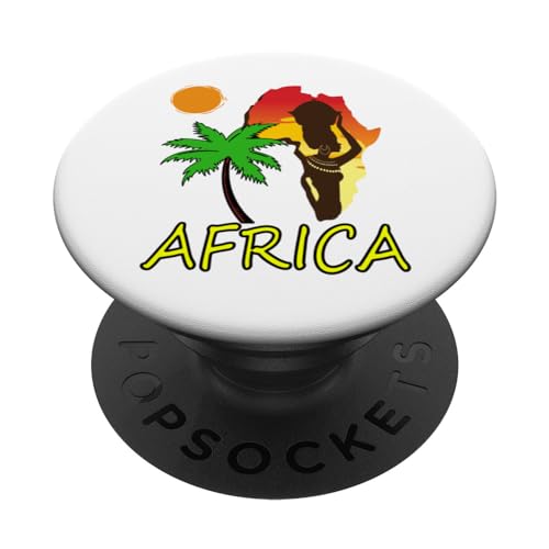 Safari Mama Africa Camiseta Palmeras Leopardo Guepardo Regalo PopSockets PopGrip Intercambiable