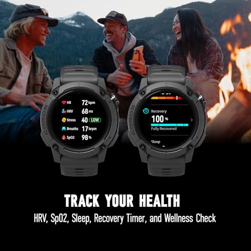 Image of COROS Nomad Outdoor GPS Watch, 1.3 inch MIP Touchscreen, Global maps with Turn-by-Turn Navigation, 22 Days Battery Life, Microphone Records Voice Notes, Real-time Weather, and Safety alerts (Black)