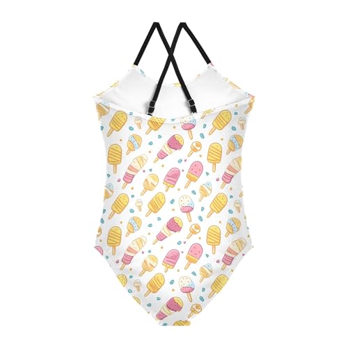 Yuiboo Girl Swimsuit Toddler Girl Bathing Suit Swimsuits for Teen Girls Girls' Swimwear Ice Cream2