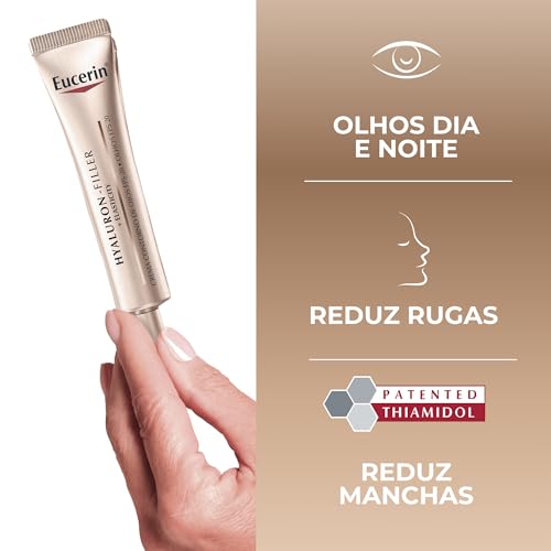 Eucerin Creme Anti-Idade Hyaluron-Filler + Elasticity Olhos Fps 15 15Ml