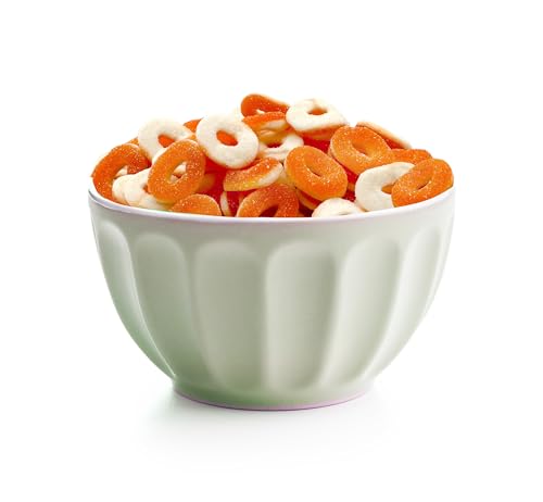 Peach Rings - 1 Pound Bag - Peach Gummy Candy - Sugar Coated Sweet and Sour Candy, Chewy Gummy Rings for Snacking and Sharing, Perfect for Office Jars and Gift Baskets