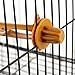 4 Pcs Bird Perches Canary Finch Budgie Cage Universal Plastic Stand Stick Toy Holders Adaptable to All Cages (8.7 Inches)