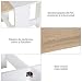 HOMCOM Mesa Plegable Cocina Salón Mesa Auxiliar con 2 Alas Abatibles Ahorra...