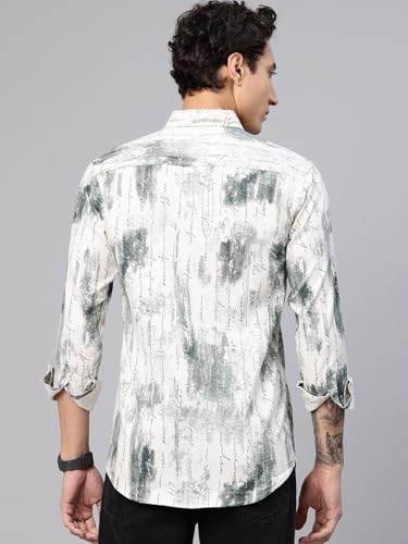 Image of Majestic Man Stylish Abstract Print Casual Shirt - Pure Cotton| Full Sleeve | Trendy & Comfortable