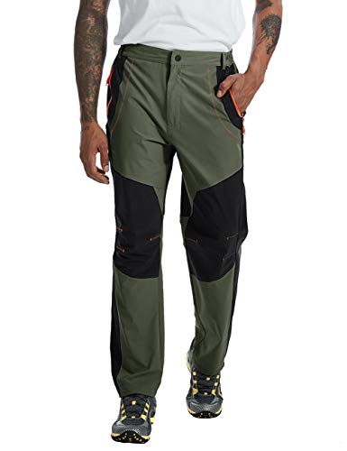 Bgowatu men's outdoor hiking pants quick dry lightweight cargo wo…