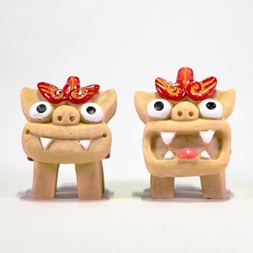 くば笠屋 守り神 獅子 縁起物 玄関 ペア 沖縄 琉球 沖縄土産 お土産 お取り寄せ うーまくー シーサー