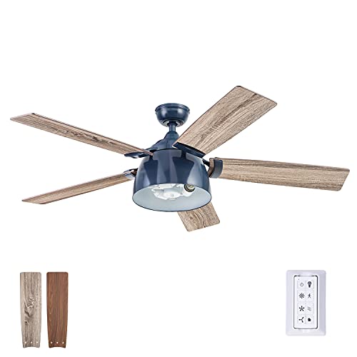 🔥 Crazy Deals Prominence Home 51654-01 Octavia Ceiling Fan, 52, Blue Sapphire