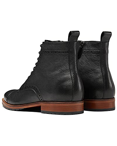 Mens motorcycle boots genuine leather combat casual Dress work boots for men4