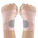 Offtrte 2 Stück ultradünne Handgelenkbandage und Kompressionsbandagen – elastische, verstellbare Karpaltunnelunterstützung für sportliche Fitness (Beige)