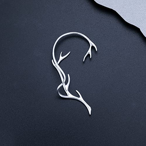 Reffeer Platinum Plated Copper Cartilage Cuff Earrings Non Piercing Wraps For Women Girls Clip Ons Earrings (Platinum Plated(Left)) #TOP5