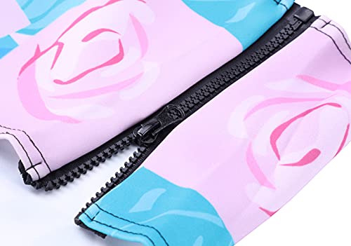 Image of LEAFOREST Spandex Elastic Water Resistant Protective Travel Suitcase Cover Fits 19-32 Inch, Flamingo, M, Modern