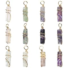 50pcs-Stone Column Charms-5~5.5mmmm