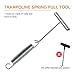 Trampoline Springs Heavy Duty 5.5-7Inch Stainless Steel Trampoline Replacement Springs Universal Trampoline Accessories with Spring Tool with 16 Pack (7inch)