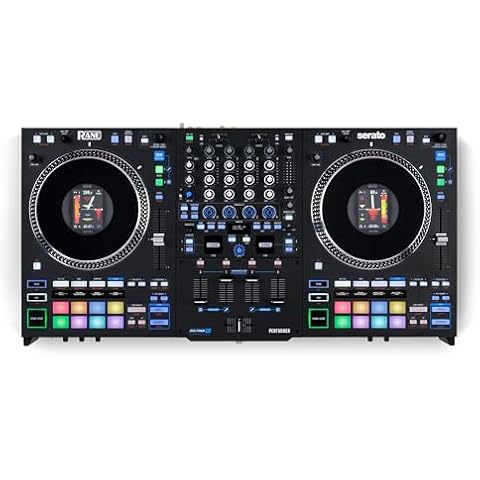 RANE PERFORMER 4-Channel Motorized DJ Controller - 7" Platters with Displays, Precision Feel Faders, Stem Split, Advanced FX, Serato DJ Pro Included Cover